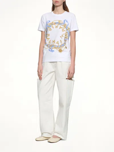 Balmain Paris Chain T-shirt In Multi