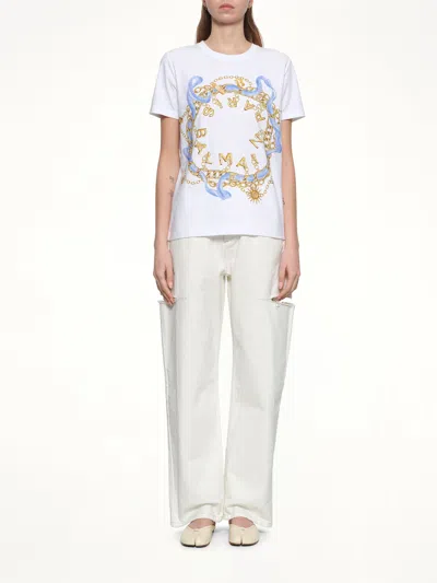 Balmain Paris Chain T-shirt In Multi