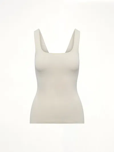Entire Studios Squared Neck Top In White