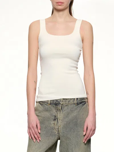 Entire Studios Squared Neck Top In White