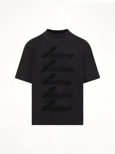 We11 Done Classic Front Logo T-shirt In Brown