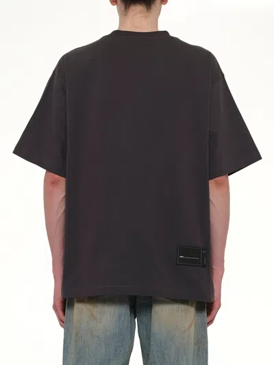 We11 Done Classic Front Logo T-shirt In Brown