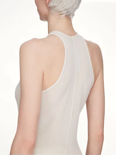 Rick Owens Basic Rib Tank In White