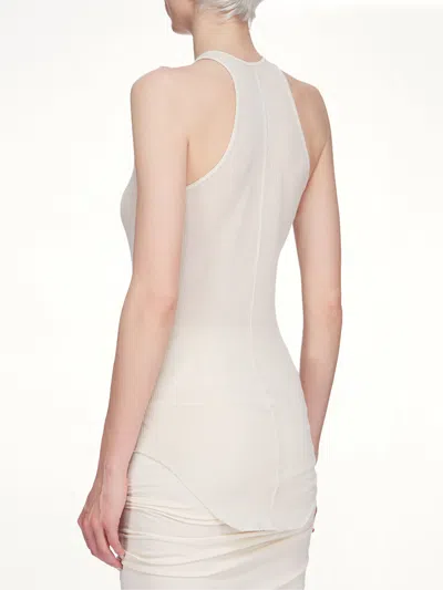 Rick Owens Basic Rib Tank In White