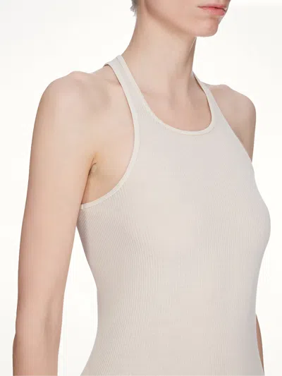 Rick Owens Basic Rib Tank In White