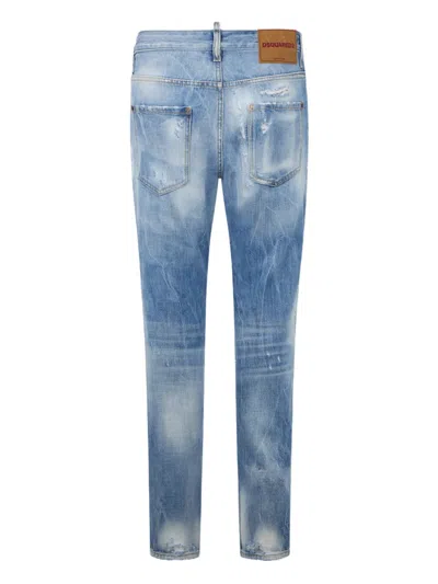 Dsquared2 Distressed Jeans In Blue