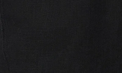 Cece Drawstring Linen Blend Pants In Black