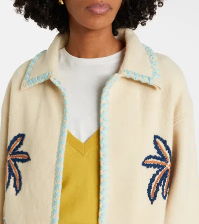 Alanui Remember Me Virgin Wool Jacket In Neutral