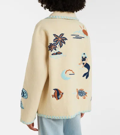 Alanui Remember Me Virgin Wool Jacket In Neutral