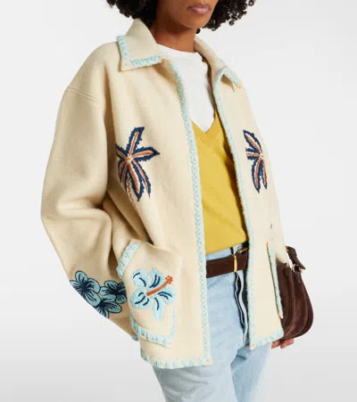 Alanui Remember Me Virgin Wool Jacket In Neutral