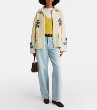 Alanui Remember Me Virgin Wool Jacket In Neutral