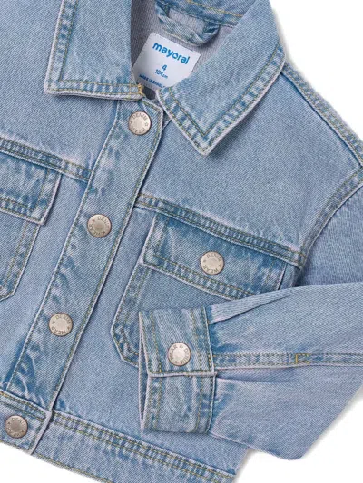 Mayoral Buttoned Pocket Jacket In Blue