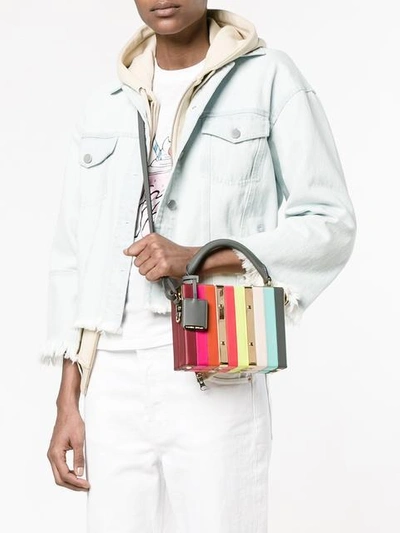 Shop Sophie Hulme Albion Box Crossbody Bag In Multicolour