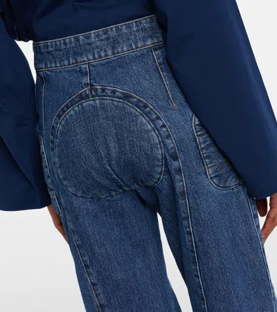 Jean Paul Gaultier Patchwork Jeans In Blue