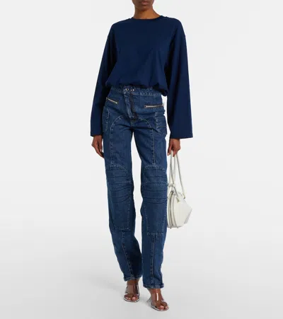 Jean Paul Gaultier Patchwork Jeans In Blue