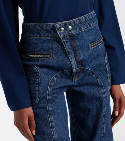 Jean Paul Gaultier Patchwork Jeans In Blue
