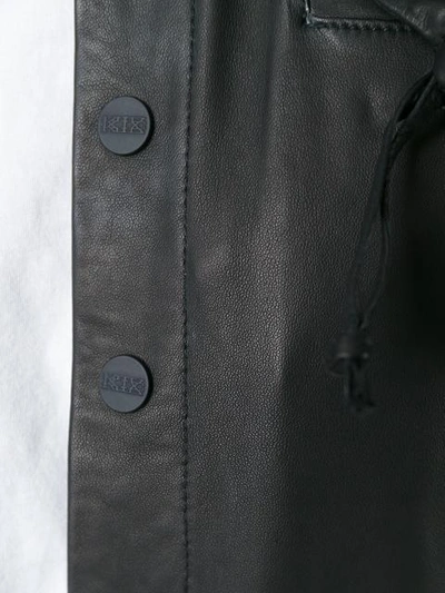 Shop Ktz Drawstring Pocket Cropped Jacket In Black