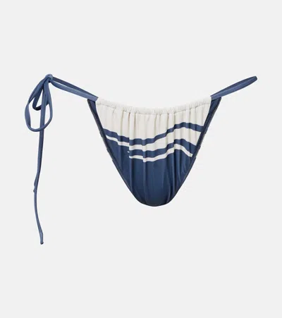 Sir Lilou String Briefs Liora Charcoal Blue In Blue