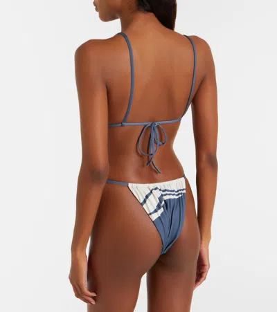 Sir Lilou String Briefs Liora Charcoal Blue In Blue