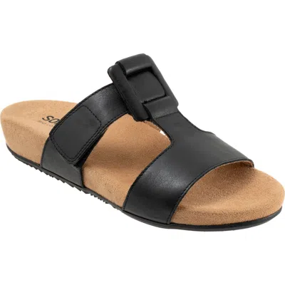 Softwalk Wide Width Bexley Sandal In Black