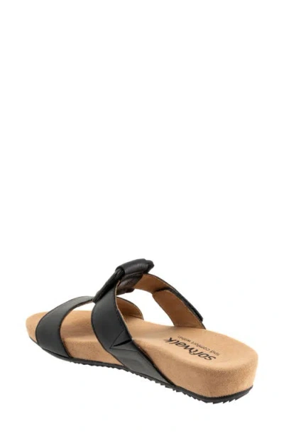 Softwalk Wide Width Bexley Sandal In Black