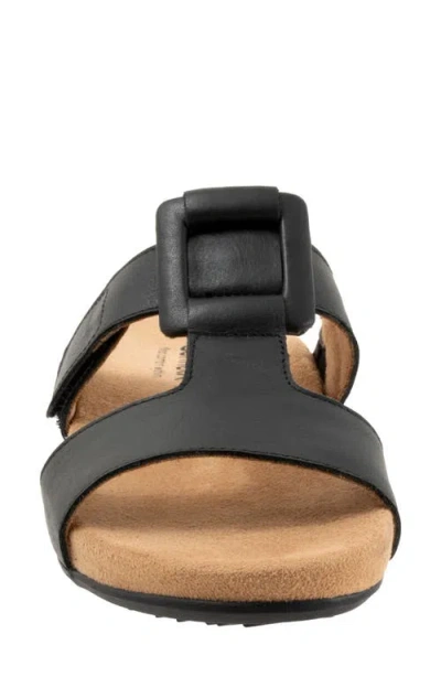 Softwalk Wide Width Bexley Sandal In Black