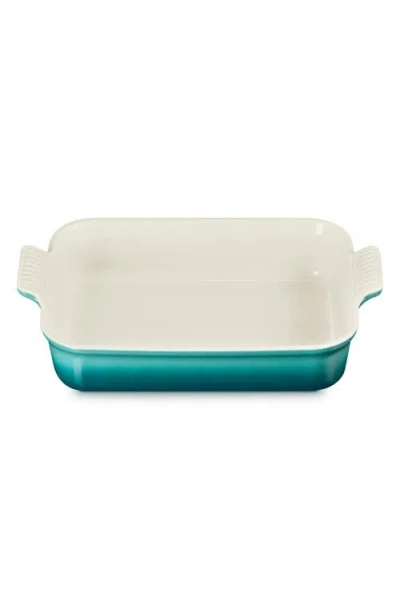 Le Creuset Heritage 4-quart Rectangular Stoneware Dish In Blue