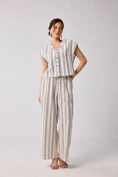 Reistor Wide-leg Drawstring Pants In Multi