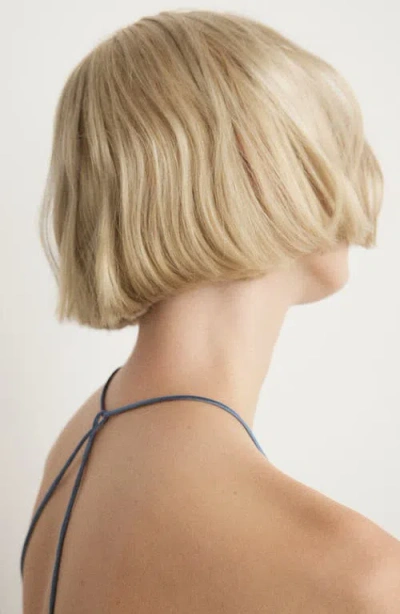 Mango Stretch Silk Camisole In Blue