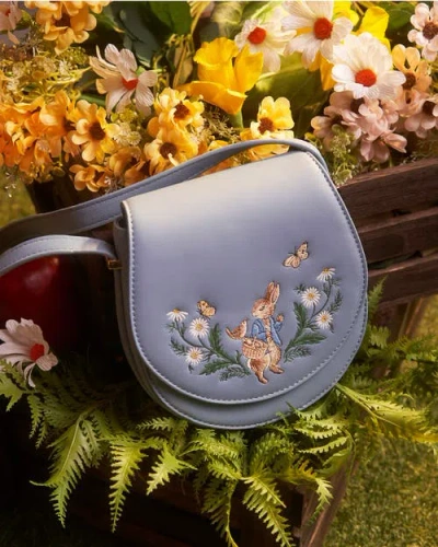 Fable England X Peter Rabbit Blue Saddle Purse In Blue