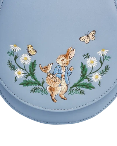 Fable England X Peter Rabbit Blue Saddle Purse In Blue