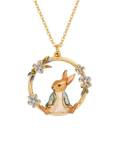 Fable England X Peter Rabbit Forget Me Not Necklace In Gold | ModeSens