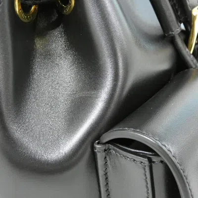 Pre-owned Gucci Black Leather Backpack ()