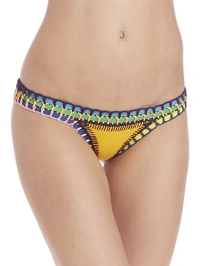 Shop Kiini Ro Bikini Bottom In Bright Yellow