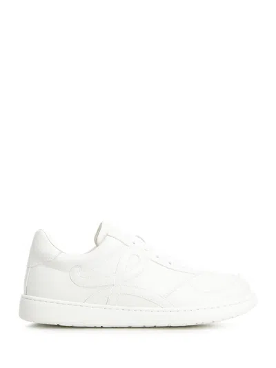 Loewe Jambo Sneaker In Soft Grained Calfskin Sneakers White In White