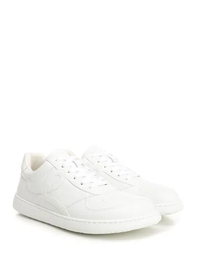 Loewe Jambo Sneaker In Soft Grained Calfskin Sneakers White In White