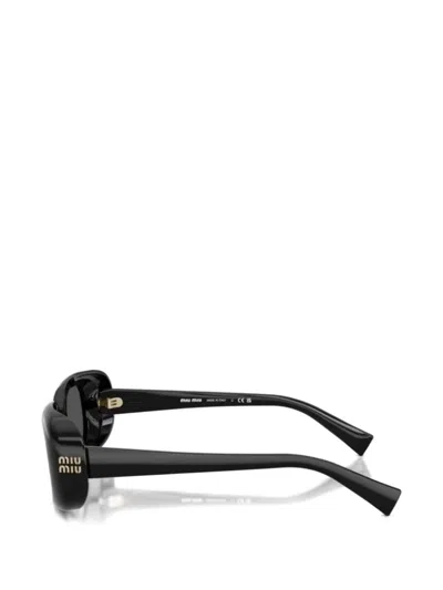 Miu Miu 52mm Rectangular Sunglasses In Black