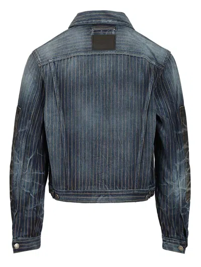 Acne Studios Patchwork Denim Jacket Jackets Blue In Blue