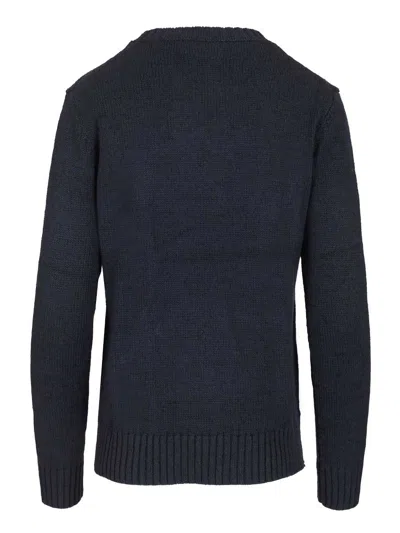 Polo Ralph Lauren Polo Bear Intarsia Cotton And Linen Sweater In Blue