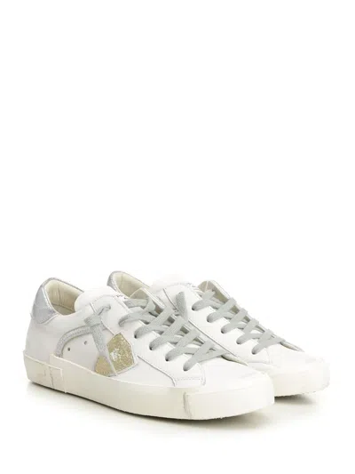 Philippe Model Prsx Triangle Patch Trainers In White