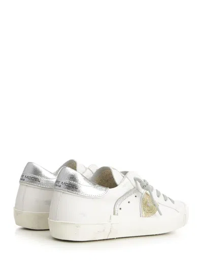 Philippe Model Prsx Triangle Patch Trainers In White