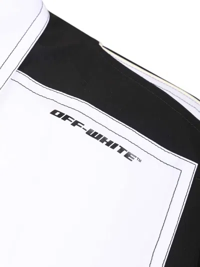 Off-white Race Logo Panel Shirt In White