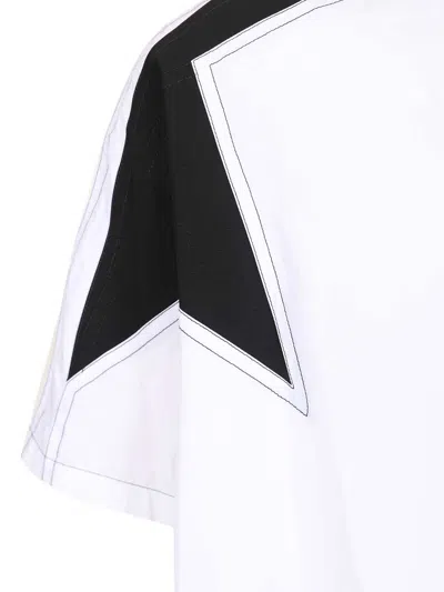 Off-white Race Logo Panel Shirt In White