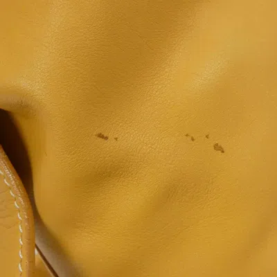 Pre-owned Loewe Yellow Leather Backpack ()
