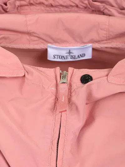 Stone Island Light Compact Touch Poly-tc Jacket In Pink