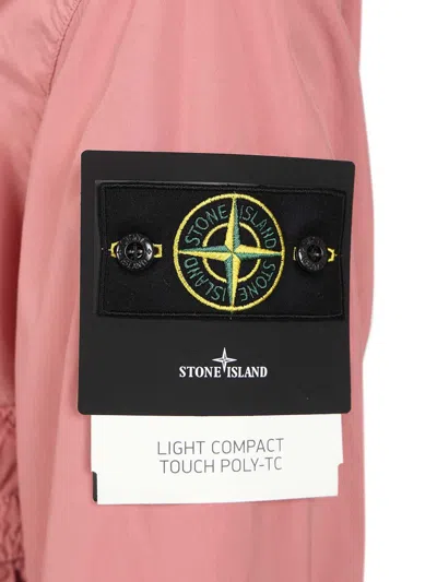 Stone Island Light Compact Touch Poly-tc Jacket In Pink