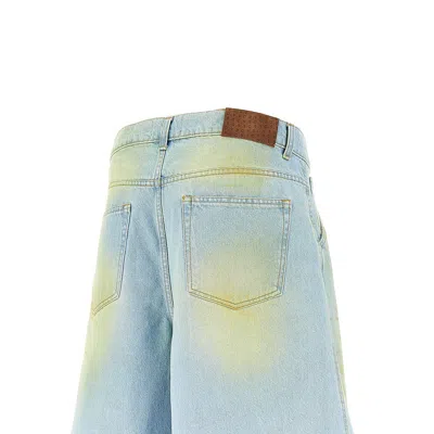 C.9.3 Stained-effect Denim Shorts In Multi