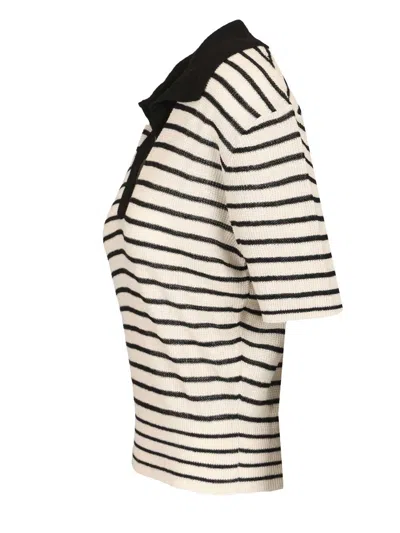 Barena Venezia Vibia Risada Knitwear White In Multi