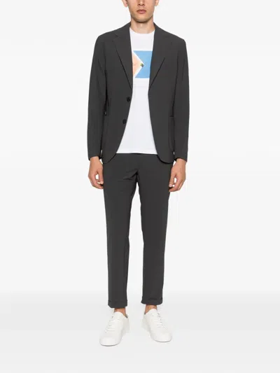 P.m.d.s Louis Patch-pocket Blazer In Gray