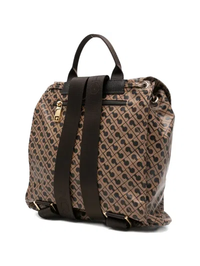 Gherardini Patterned Backpack In Brown
